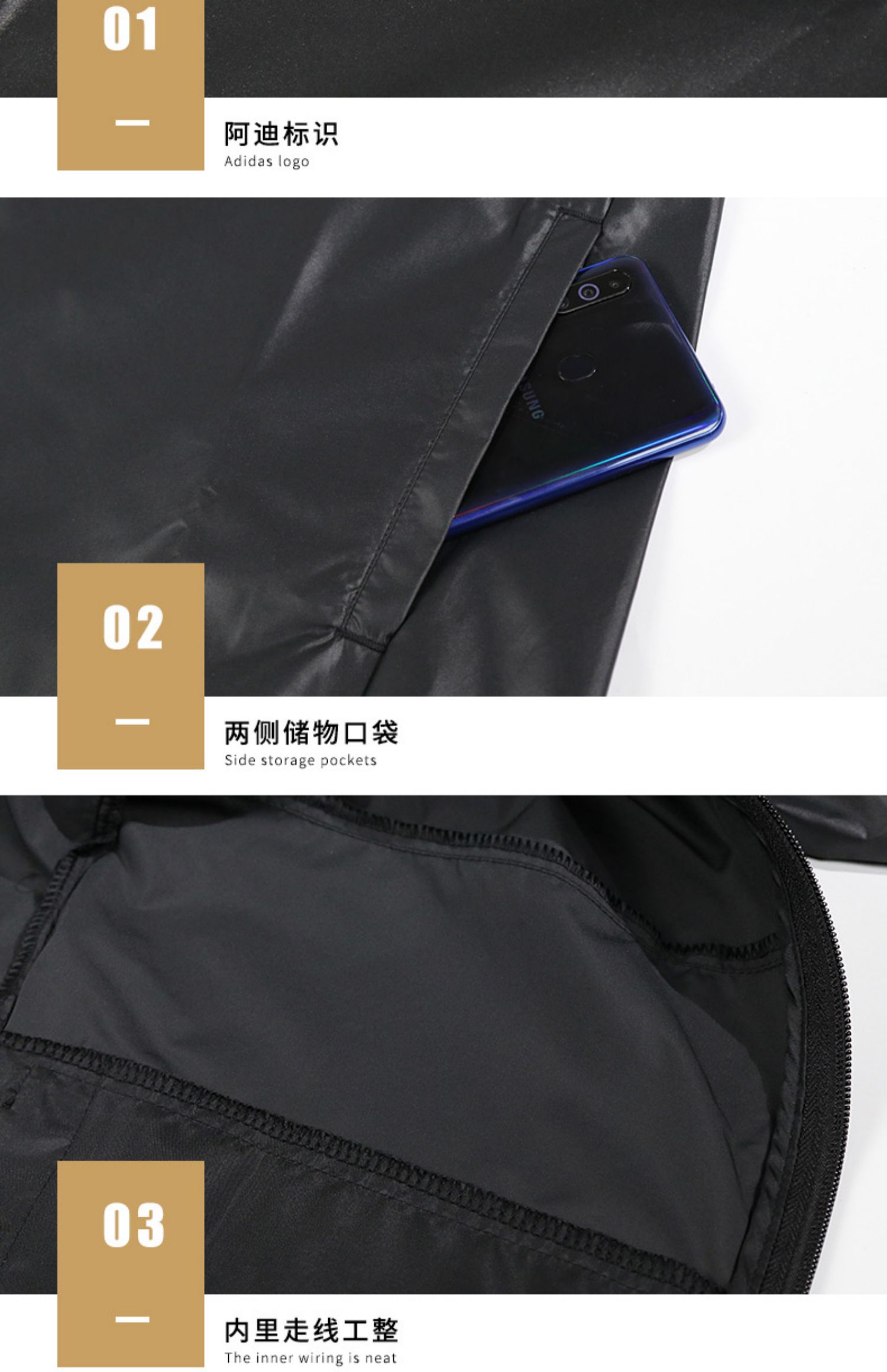 Adidas Adidas NEO nam 2019 mùa thu mới thể thao thoáng khí áo khoác trùm đầu giản dị - Áo khoác thể thao / áo khoác áo khoác thể thao nike