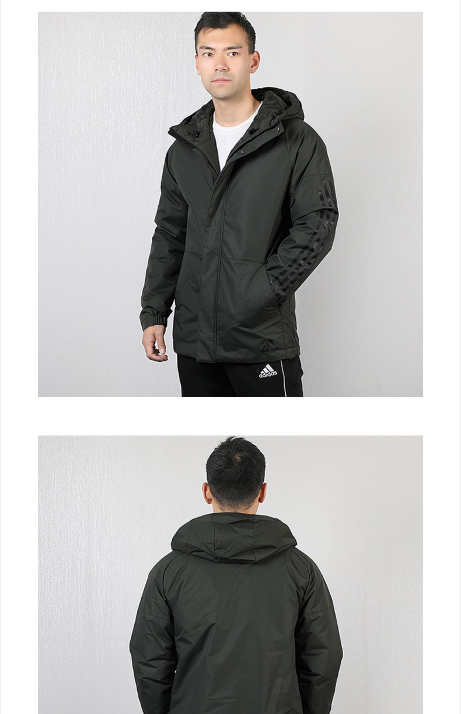 Quần áo cotton Adidas nam 2019 thu đông mới diện áo khoác thể thao chống gió ấm áp áo khoác cotton dày DZ1428 - Quần áo độn bông thể thao áo phao nữ trung niên