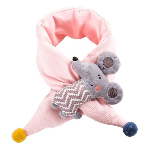 Милый детский зимний шарф подходит для мужчин и женщин, мультяшный утепленный удерживающий тепло шарф-платок