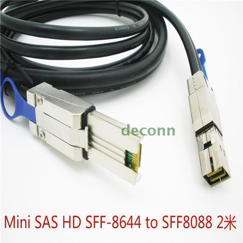New Mini SAS High Density SFF-8644 to SFF8088 server 6GB data cable