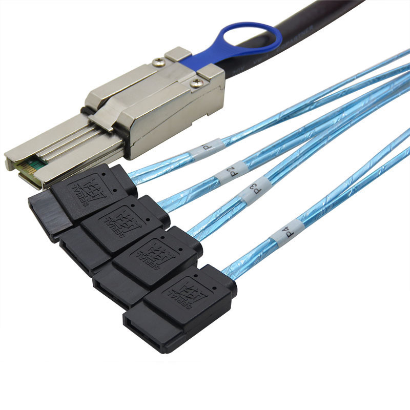 Array card MINI SAS 26P SFF8088 to turn 4SATA1 meter hard disk 6Gbps external data cable