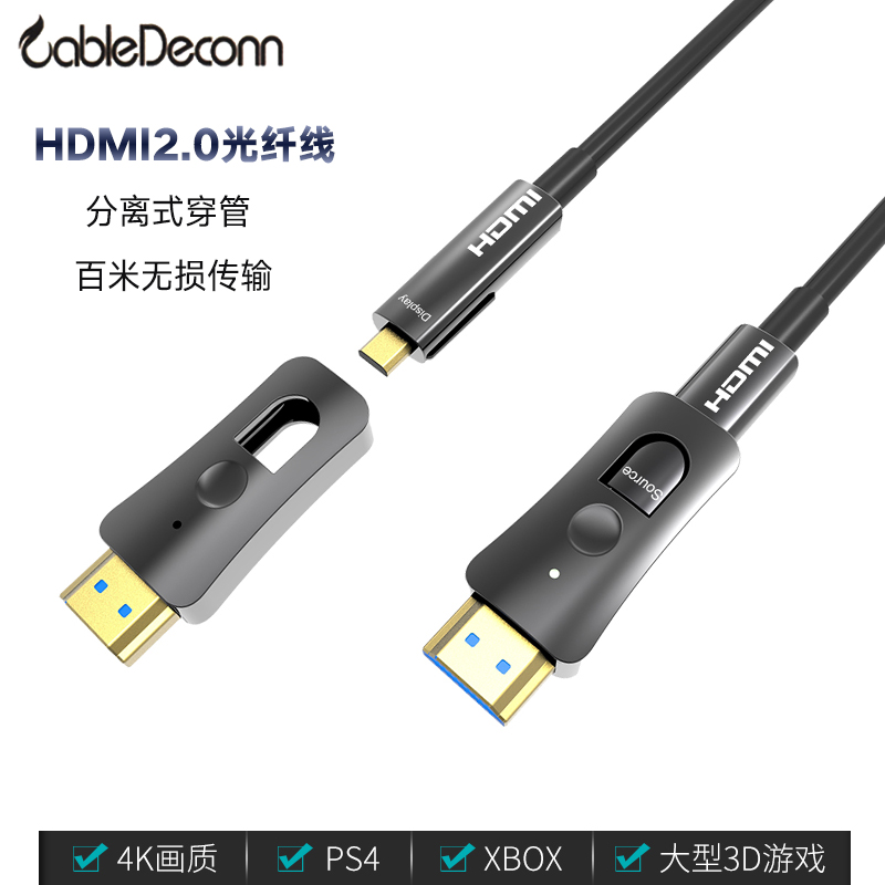 Zhende HDMI2 1 Fiber Line 8K HD PC TV Laptop Connection Projector Display 4K Video Line