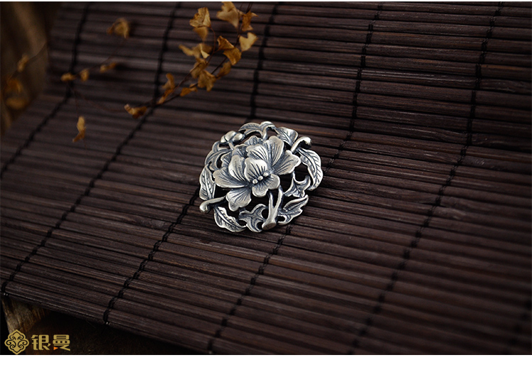 Broche femme en argenterie - Ref 1173333 Image 10