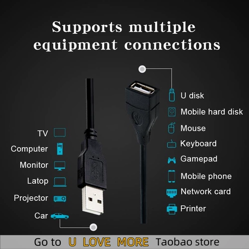 USB 2.0 Удлиненный кабель кабеля 0,6 м/1 м/1,5 м