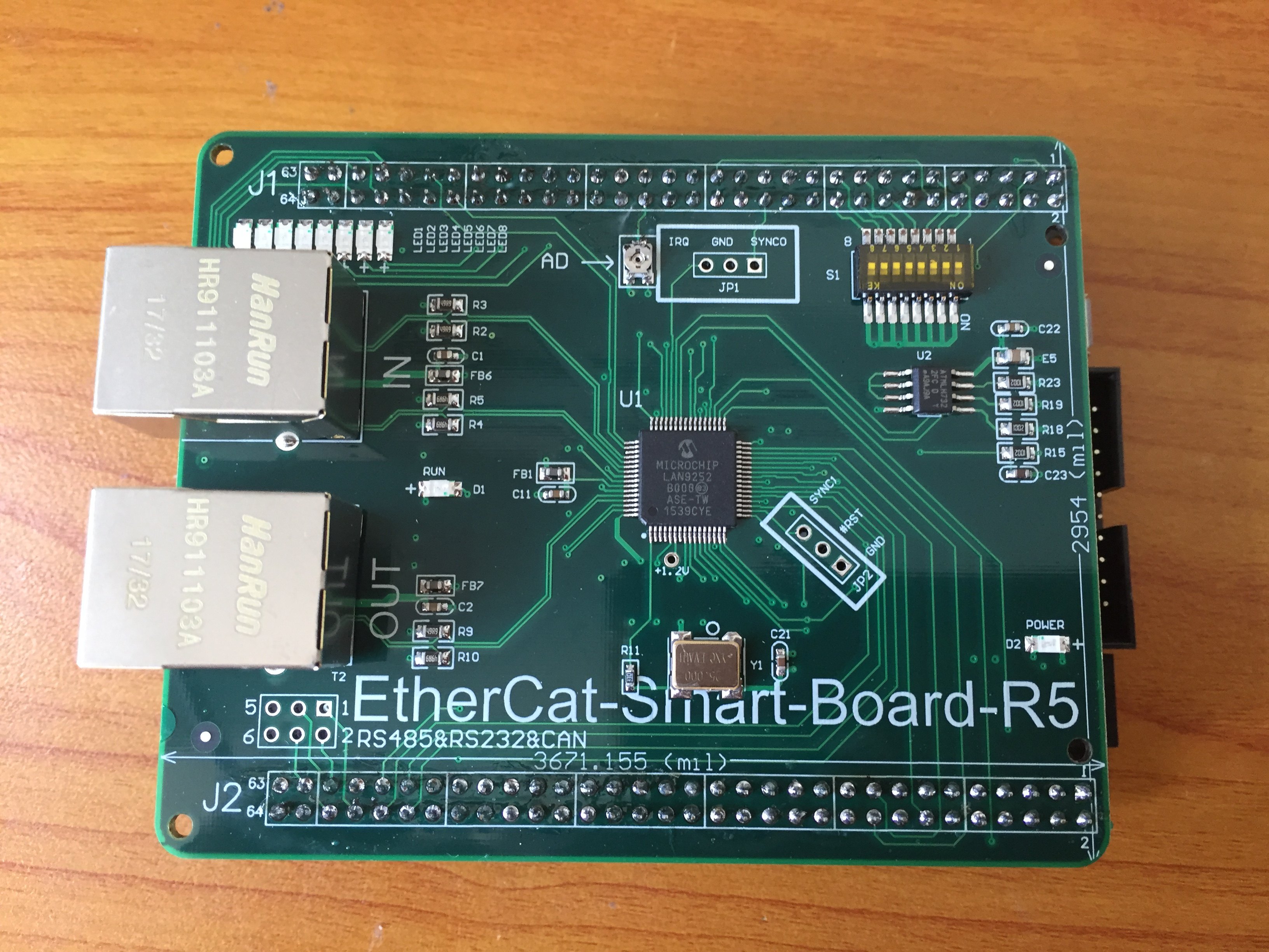 Genuine EtherCat-Smart-Board-LAN9252 Development Board Learning Board More than 10 Software Examples