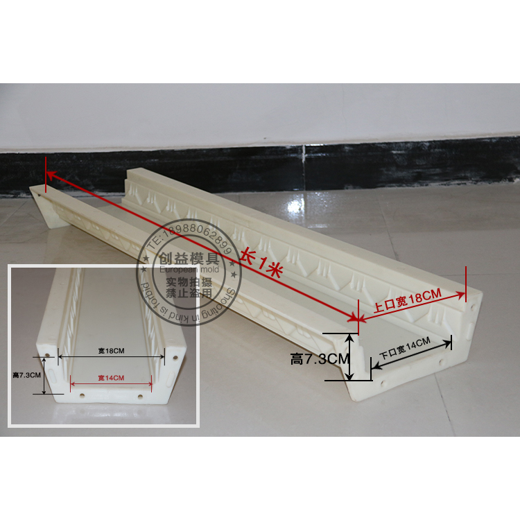 Factory direct sales European-style cement components Roman column mold prefabricated balcony vase plastic steel building railing pressure line