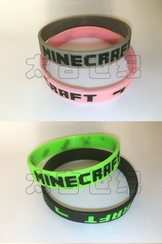 Minecraft xung quanh trò chơi điều thực sự xung quanh trẻ em của silicone bracelet game anime bracelet huỳnh quang