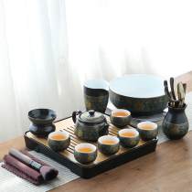 Home independent real picture tea plate ancient rhyme 16 set Chinese boutique tea pot complete office tea set