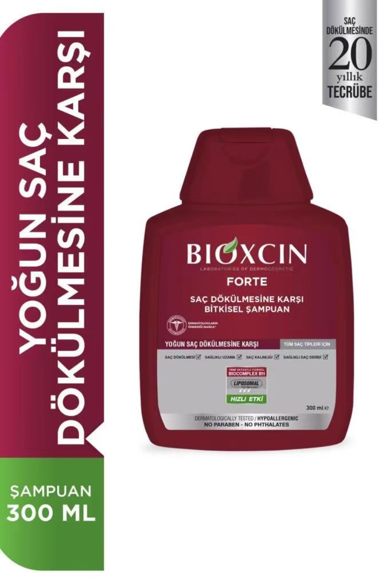 Spot Turkish bioxcin shampoo eight times powerful to prevent hair loss strong hair 300ml