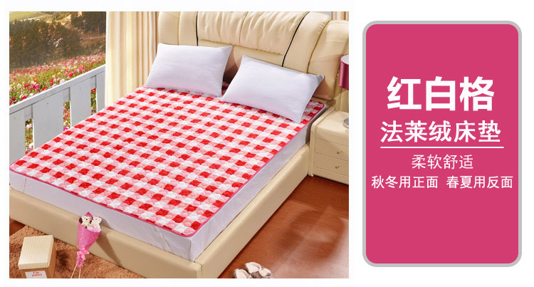 Tatami mat nệm giường nệm 1,5m giường đôi 1,8m giường flannel san hô lông cừu nhung đơn mat cao su tổng hợp