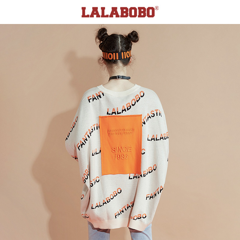 (Sao phù hợp với tư nhân) LALABOBO2019 Loose Outside Mang Lazy tóc dệt Hood) L19C-WNTM13