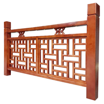 East Yang Wood Carving Custom Chinese Antique Antique Solid Wood Hollowed-out Carved Flower Railing Guardrails Antique Doors And Windows Stairs Armrests
