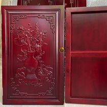 Chinese style cabinet door custom-made solid wood whole kitchen door panel log carving wardrobe door cabinet door factory direct sales