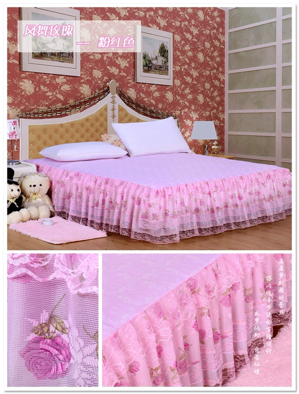 New thầy giường váy bedspread Simmons 1.2m một mảnh Hàn Quốc 1,5 / 1,8 m đệm bảo vệ bao gồm nhung mùa hè - Váy Petti