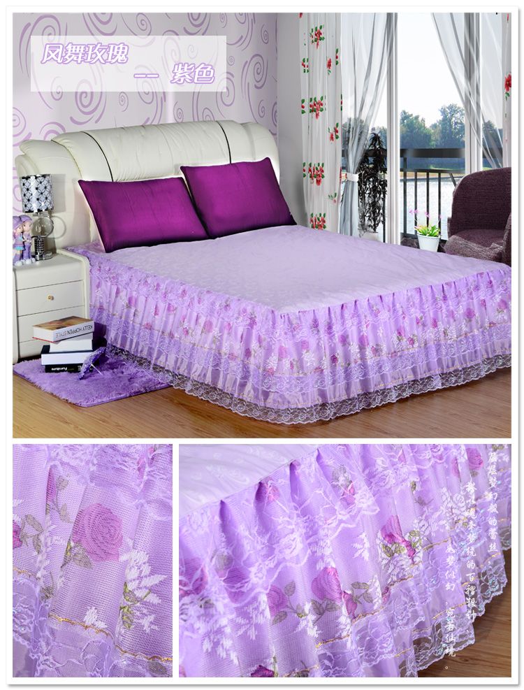 New thầy giường váy bedspread Simmons 1.2m một mảnh Hàn Quốc 1,5 / 1,8 m đệm bảo vệ bao gồm nhung mùa hè - Váy Petti drap giường có viền