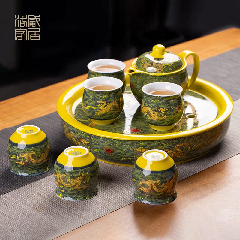 The ceramic teapot double anti hot filter single pot of domestic cup ultimately responds kung fu tea mercifully tea kettle