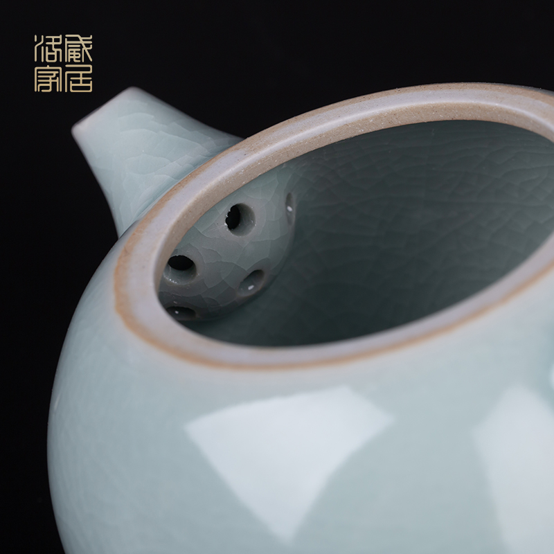Your up teapot single pot of domestic modern ceramic teapot tea art kung fu tea set manually xi shi pot slicing can be raised