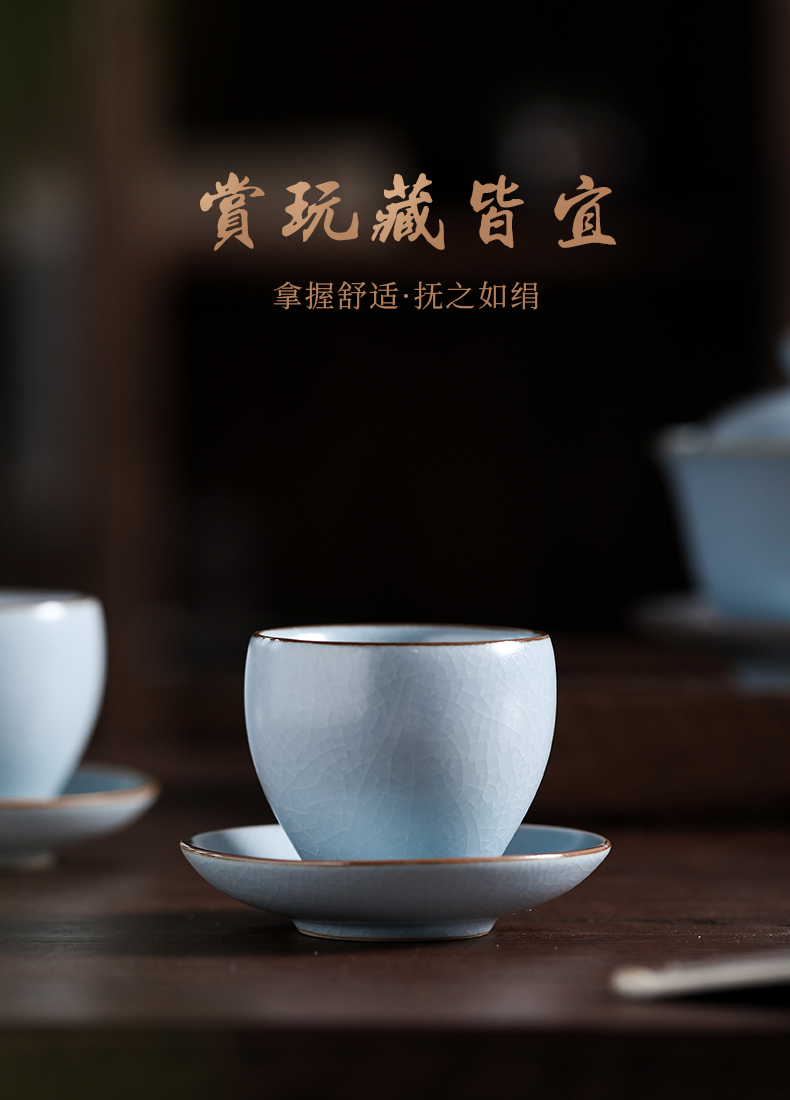 Ceramic cups open piece of kung fu tea cups personal your up special master cup single cup small tea sample tea cup