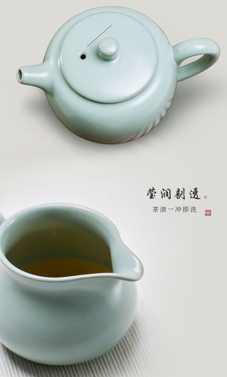 And your up tea set of jingdezhen tea service ceramics slicing a complete set of kung fu tea kettle and tea pet cup