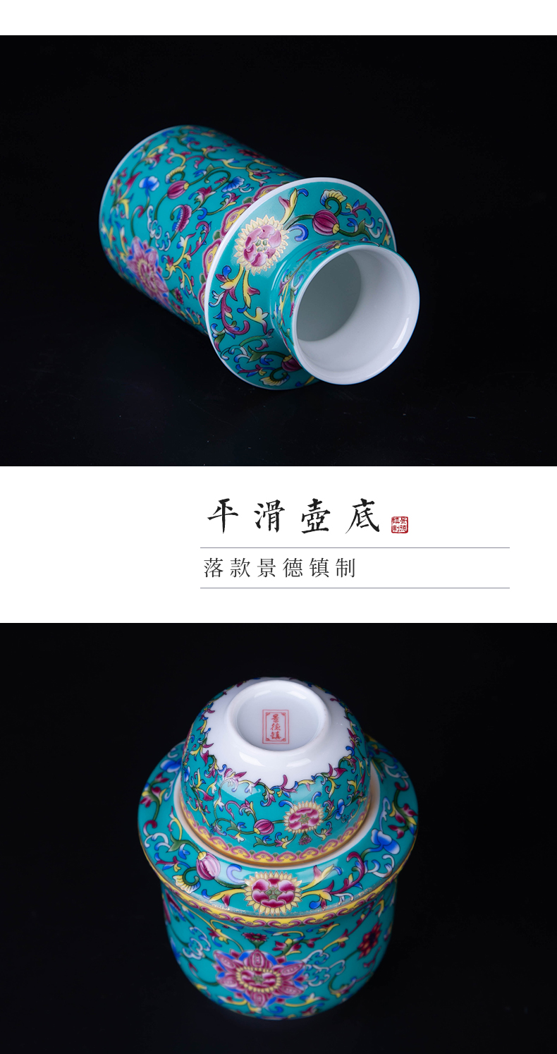 Luo wei wen hip household hot Chinese wine wine jingdezhen ceramics suit hot wine liquor cup of rice wine liquor