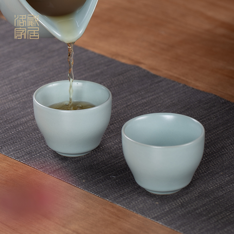 And your up sample tea cup archaize ceramic cups kung fu tea set personal single CPU slicing can raise the use master CPU