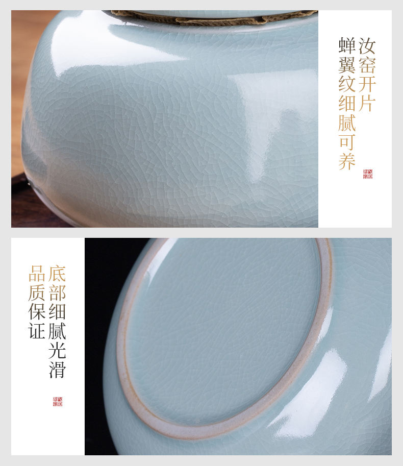 And your up with jingdezhen ceramic seal pot tea caddy fixings portable puer tea storage POTS tea accessories