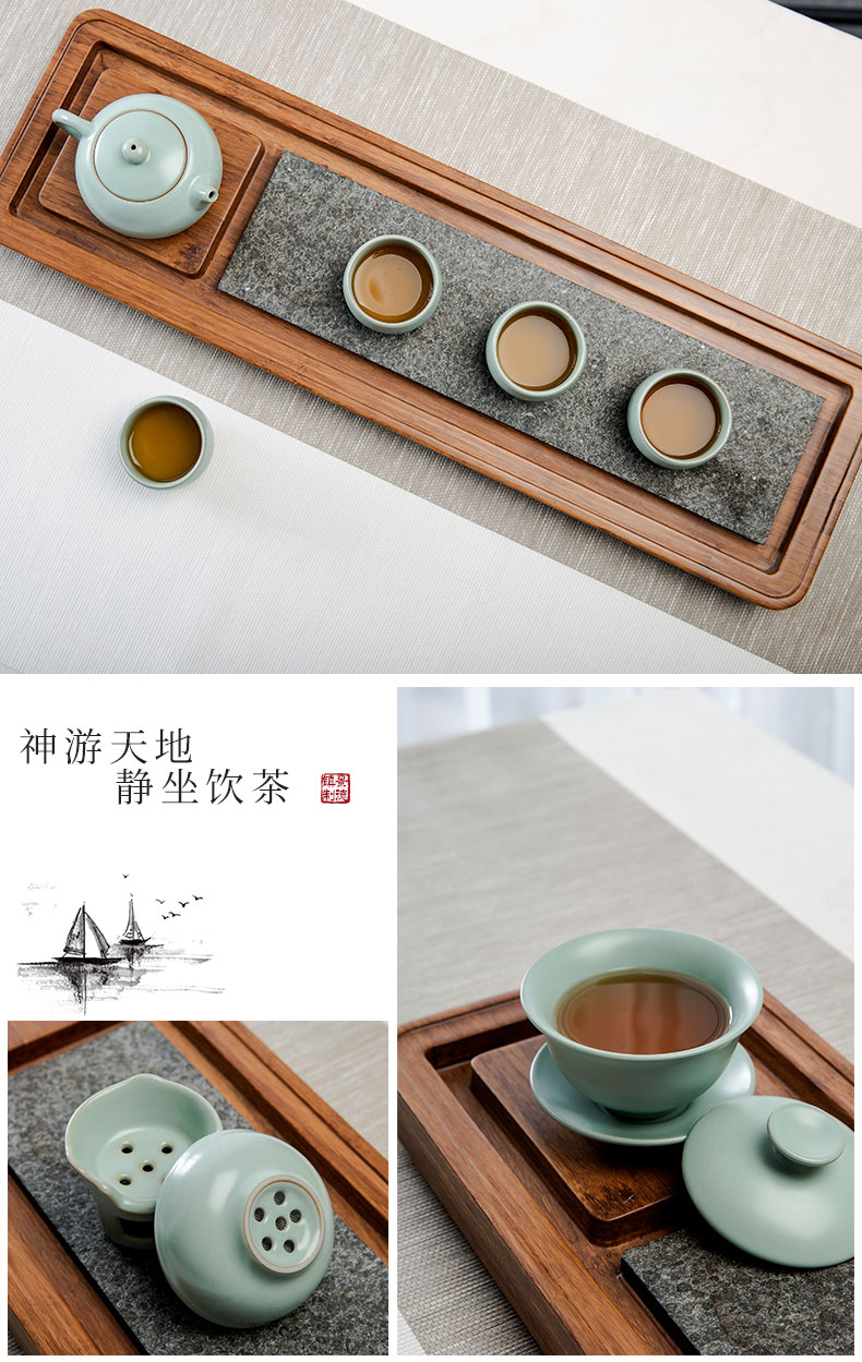 High - end ceramic teapot, tea set home sitting room office your up of a complete set of kung fu tea cups