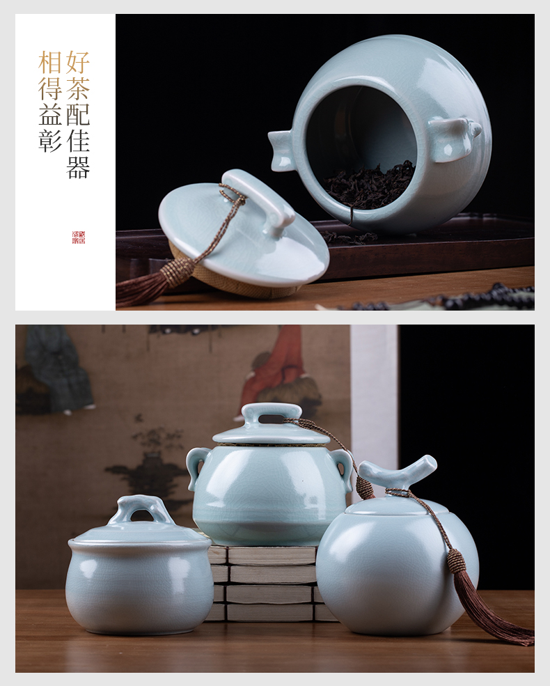 Your up caddy fixings portable sealed as cans of jingdezhen kung fu tea set household ceramic tea pot of tea warehouse size box