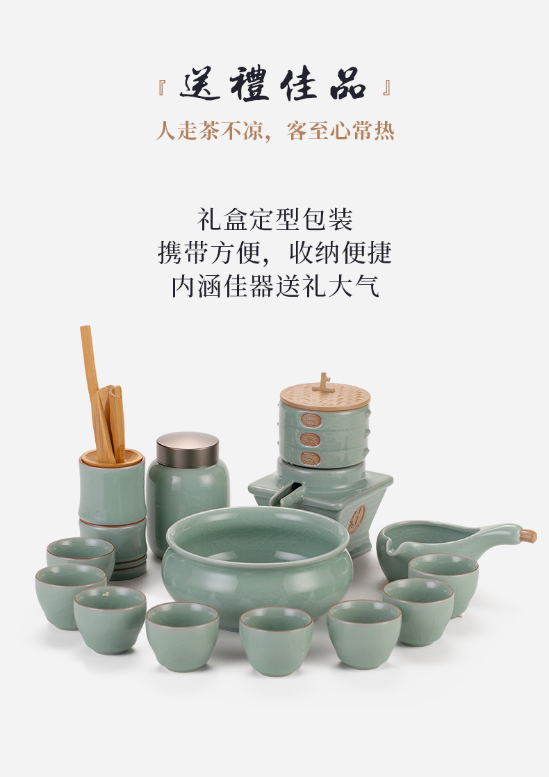 Make tea tea set home fit your up lazy automatic die ware jingdezhen porcelain of a complete set of kung fu tea set