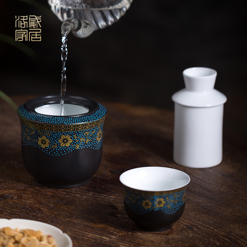 The temperature wine pot hot restaurant in old Chinese wind hip ceramic warm yellow rice wine liquor wine wine wine temperature