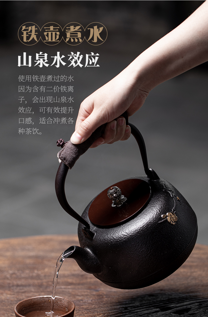 Iron pot of special cast Iron tea kettle TaoLu boiled tea machine manual imitation Japan Iron kettle boiling kettle suits for