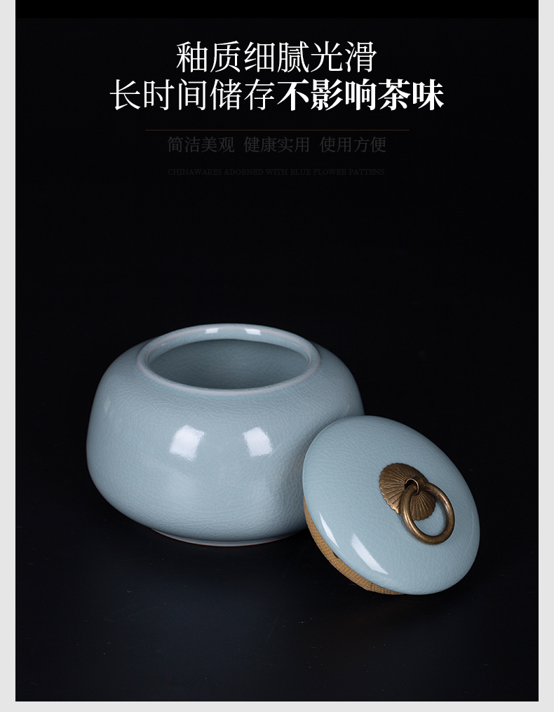 And your up with jingdezhen ceramic seal pot tea caddy fixings portable puer tea storage POTS tea accessories