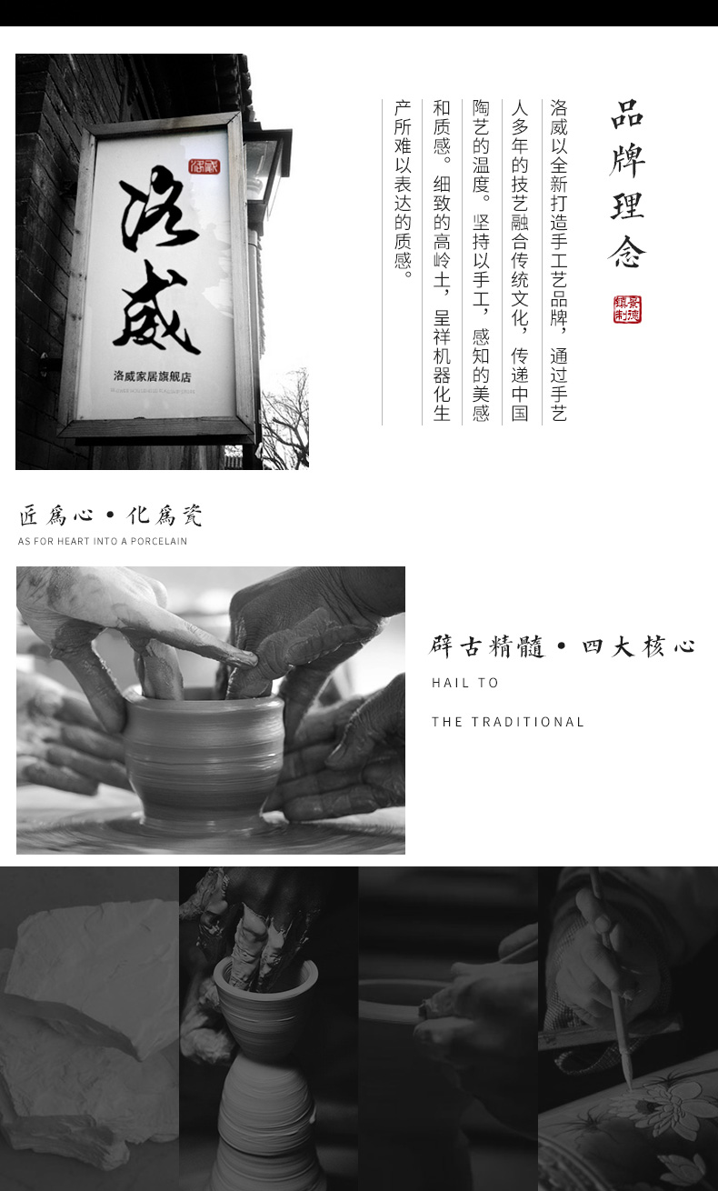 , Chinese style restoring ancient ways is washed domestic tea taking utensils tea wash basin of a cup of water, after the large ceramic tea set accessories writing brush washer