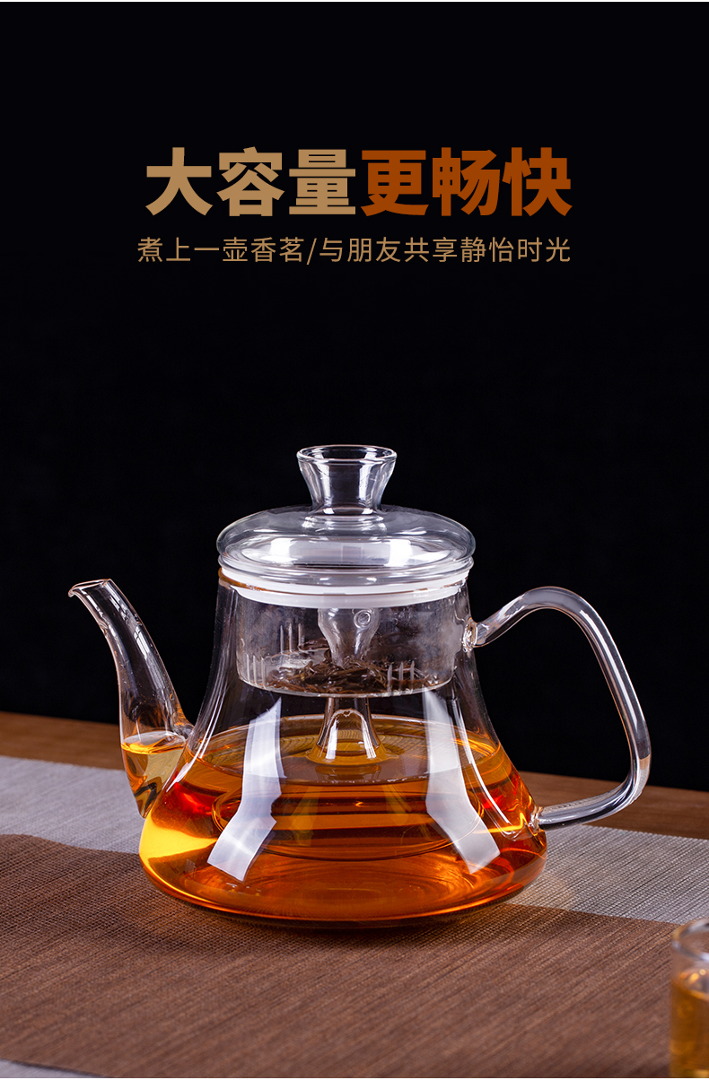 Blower, thickening large - capacity glass cooking pot tea suit single pot kettle electric TaoLu high - temperature household