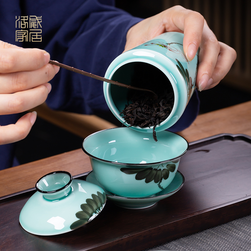 Clearance!!!!!! Kung fu tea set a complete set of jingdezhen ceramic household contracted hand - made teapot teacup high - grade gifts