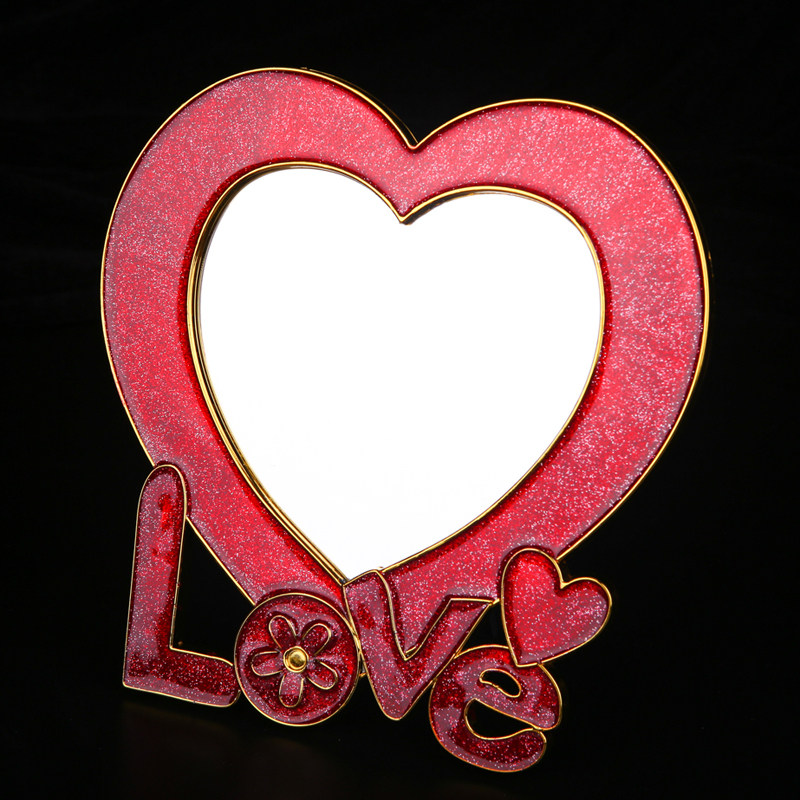 Wedding Escort Comb Mirror Suit Bride Dowry Woman Party Escort Accessories Suit Red Mirror Cosmetic Mirror