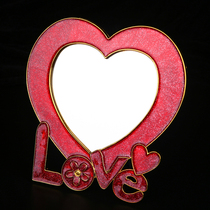 Marriage Dowry Comb Mirror Set Bride Dowry Women Dowry Supplies Set Red Mirror Makeup Mirror