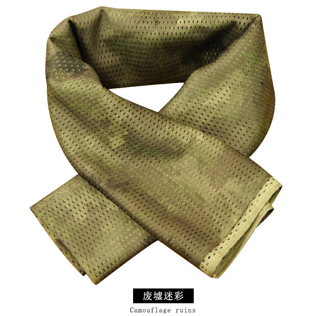 Chiến tranh wolf đa chức năng ngụy trang chiến thuật khăn lực lượng đặc biệt vuông nhỏ khăn ngoài trời thoáng khí cát ngụy trang lưới khăn khăn phượt cao cấp