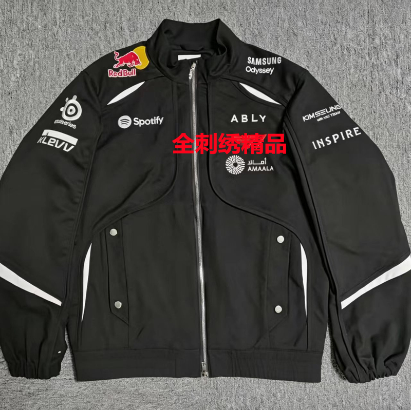 Embroidered Jacket 2026 First Stage Team Uniform Jacket T1 Team New Team Uniform Same Style as Player Faker