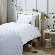 The White Company British Import Organic Cotton Pillowcase Covered Baby Cot Single Bed