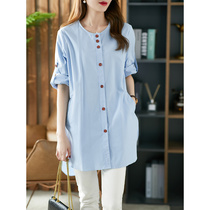 UJIA leisure port style shirt Womens 2021 Autumn New Korean loose thin design sense minority womens coat