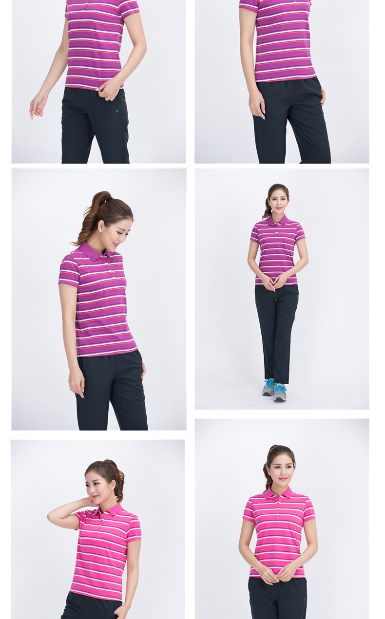 Porter nữ mùa hè mới thể thao polo áo sơ mi ngắn tay bông giản dị ve áo lỏng t- shirt 601711 áo polo adidas nam