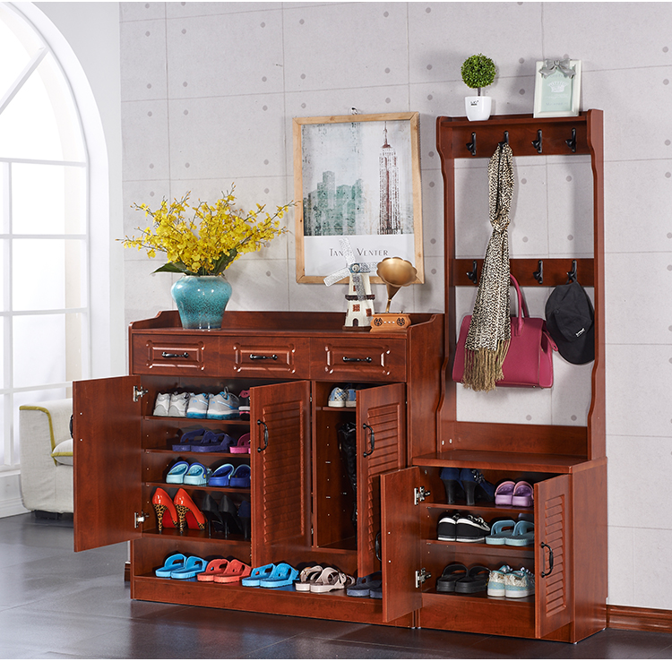 Mediterranean tối giản giày treo kết hợp giữa hiện đại sảnh áo sàn giá để treo quần áo một chiếc giày - Buồng tủ gỗ đựng quần áo