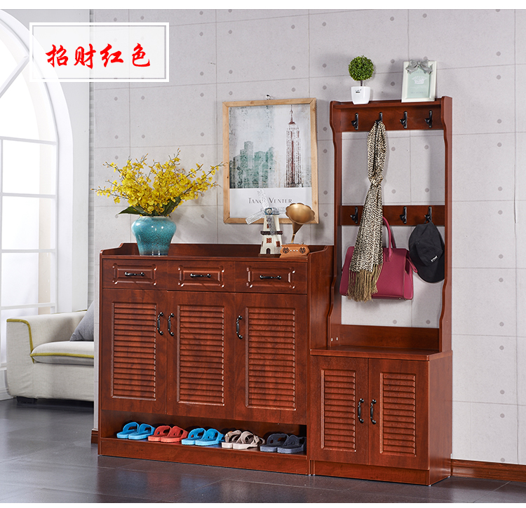 Mediterranean tối giản giày treo kết hợp giữa hiện đại sảnh áo sàn giá để treo quần áo một chiếc giày - Buồng tủ gỗ đựng quần áo