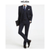 "Now" Hàn Quốc mua bộ vest nam công sở kẻ sọc hợp thời trang nam phong cách Hàn Quốc mỏng suit-26293 - Suit phù hợp