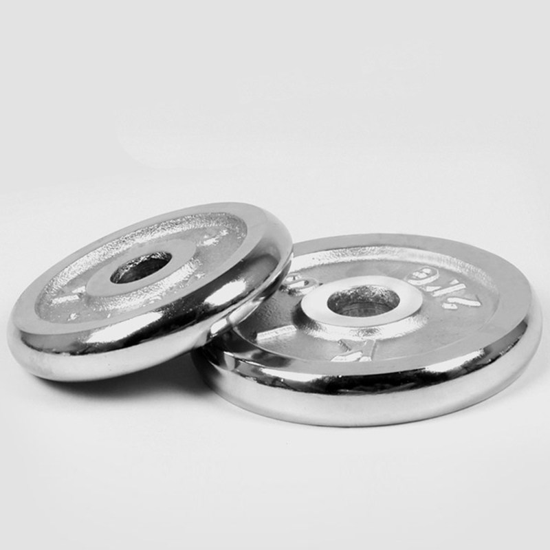 Dumbbell piece electroplated foot weight 0 5kg 2 5kg 5kg7 5kg 10 men's fitness barbell piece Home use