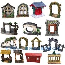 Ingenuity psychological sand toy ornaments model building class through the soft switch fence broken bamboo door big house door and window