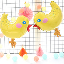 Cartoon aluminum balloon balloon chicken balloon soft cute chicken baby birthday 100 days chicken theme party event arrangement