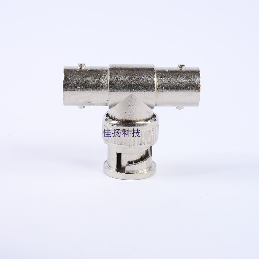 BNCT head BNC three-way connector BNC plug BNC plug BNC connector three-way copper core monitoring accessories