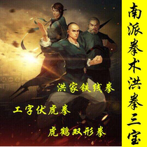 Nanpai Hongquan Sambo I-Z Fuhu Boxing Tiger crane double-shaped boxing Iron wire boxing 6VCD non-CD Huang Feihong Kung Fu